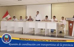 REUNIÓN DE COORDINACIÓN CON TRASPORTISTAS DE HUANCABAMBA
