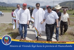 MINISTRO DE VIVIENDA, CONSTRUCCIÓN Y SANEAMIENTO LLEGÓ HASTA NUESTRA PROVINCIA DE HUANCABAMBA