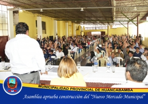 ASAMBLEA APRUEBA CONSTRUCCIÓN DE NUEVO MERCADO MUNICIPAL
