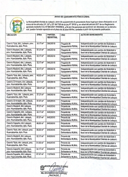 AVISO DE SANEAMIENTO F&Iacute;SICO LEGAL
