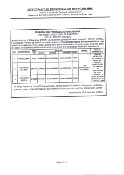 MUNICIPALIDAD PROVINCIAL DE HUANCABAMBA, SANEAMIENTO F&Iacute;SICO LEGAL DE INMUEBLES (D.S. N.&ordm; 008-2021-VIVIENDA)